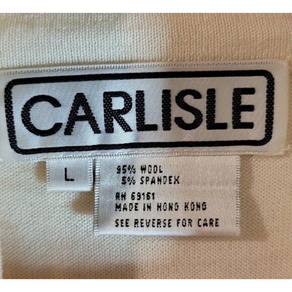 Vintage Carlisle 95% Merino Wool Lightwear Mockneck Sweater - Picture 4 of 6